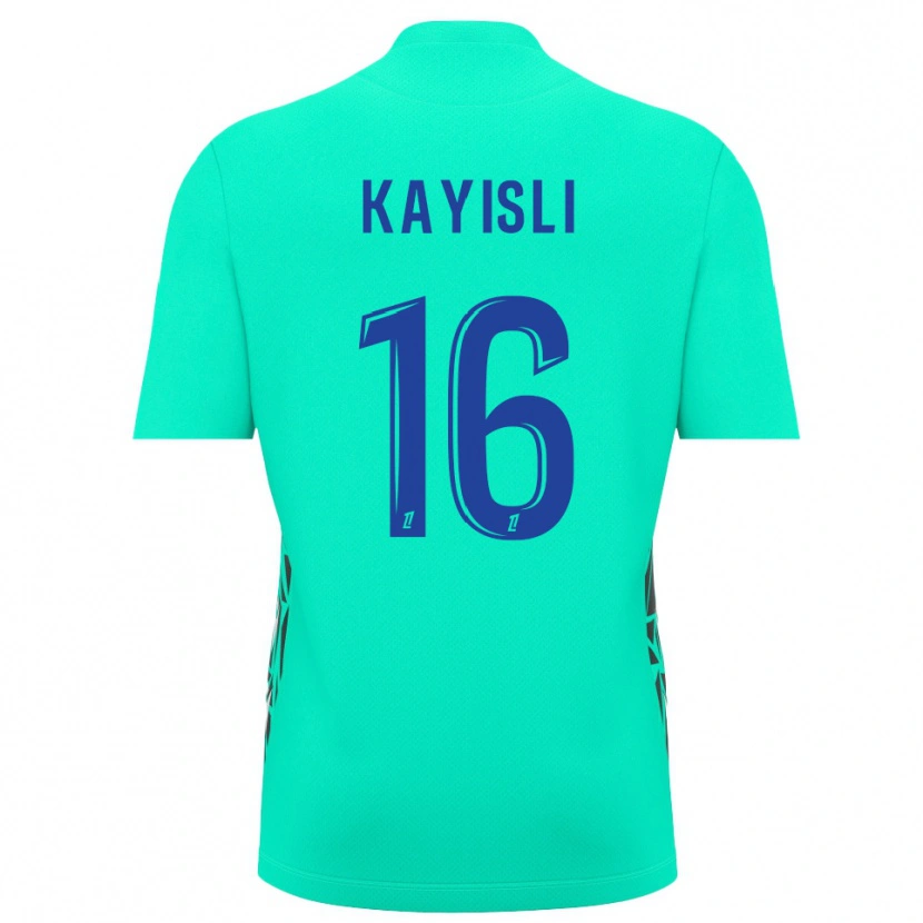 Danxen Mujer Camiseta Mehmet Kayisli #16 Azul Aguamarina Portero Equipación 2025/26 La Camisa México