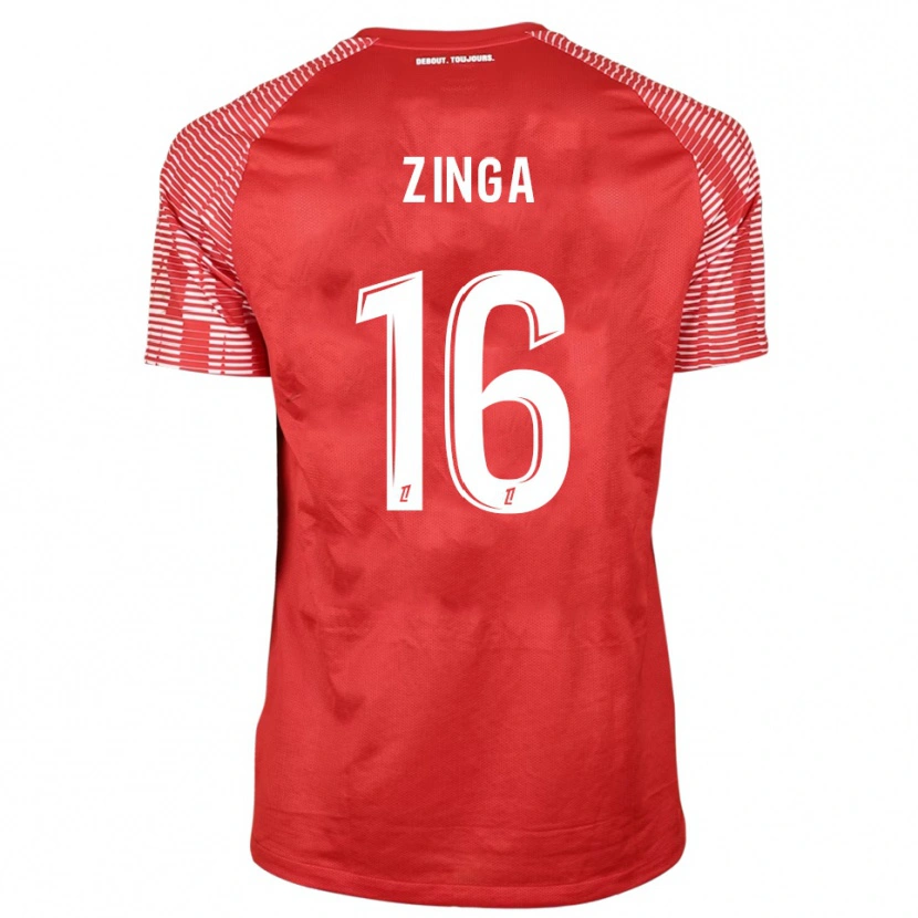Danxen Mujer Camiseta Melvin Zinga #16 Rojo Blanco Portero Equipación 2025/26 La Camisa México