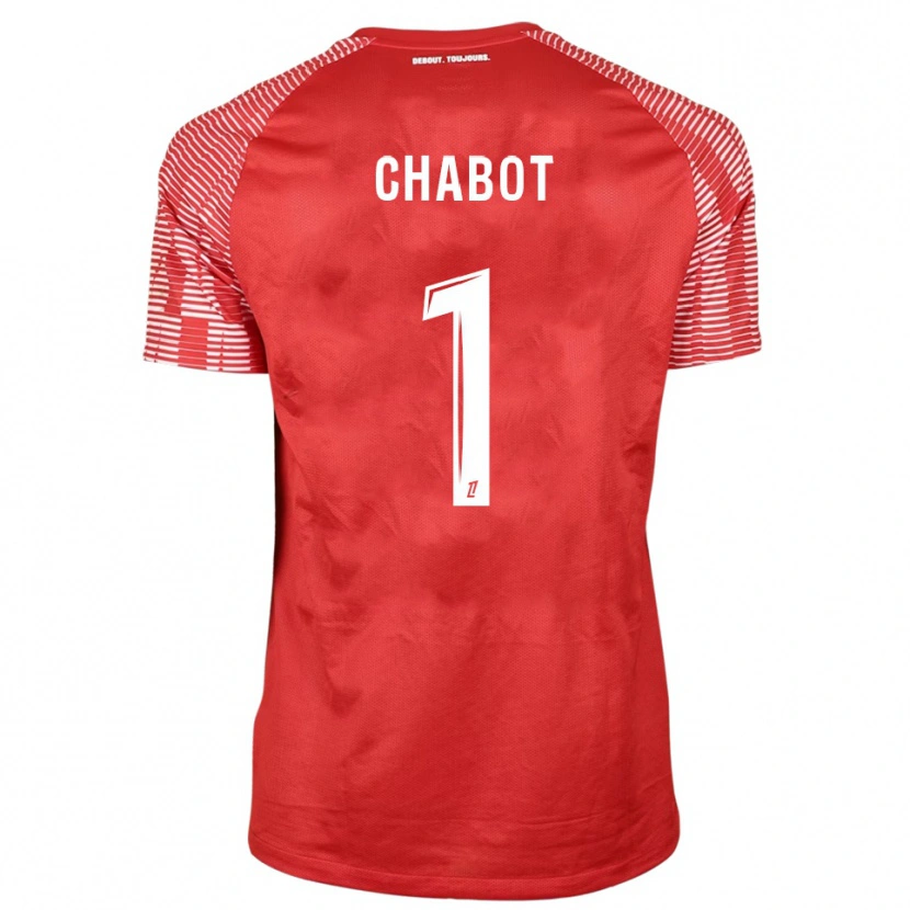 Danxen Mujer Camiseta Max-Edgar Chabot #1 Rojo Blanco Portero Equipación 2025/26 La Camisa México