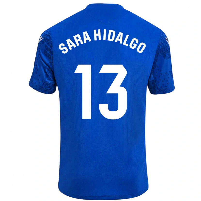 Danxen Mujer Camiseta Sara Hidalgo Merino #13 Azul Blanco Portero Equipación 2025/26 La Camisa México