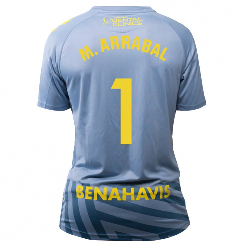 Danxen Mujer Camiseta María Arrabal Martin #1 Azul Acero Claro Portero Equipación 2025/26 La Camisa México