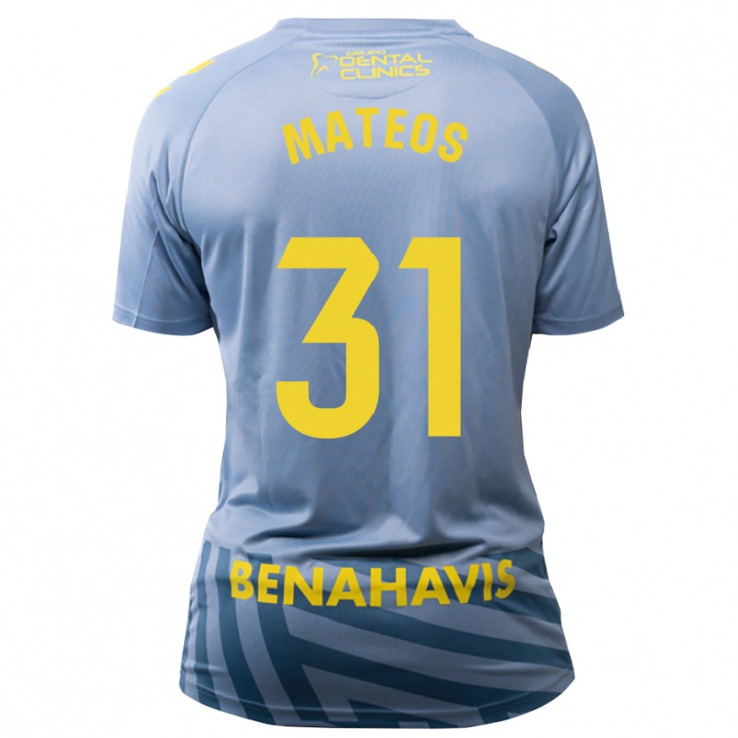Danxen Mujer Camiseta Álex Mateos #31 Azul Acero Claro Portero Equipación 2025/26 La Camisa México