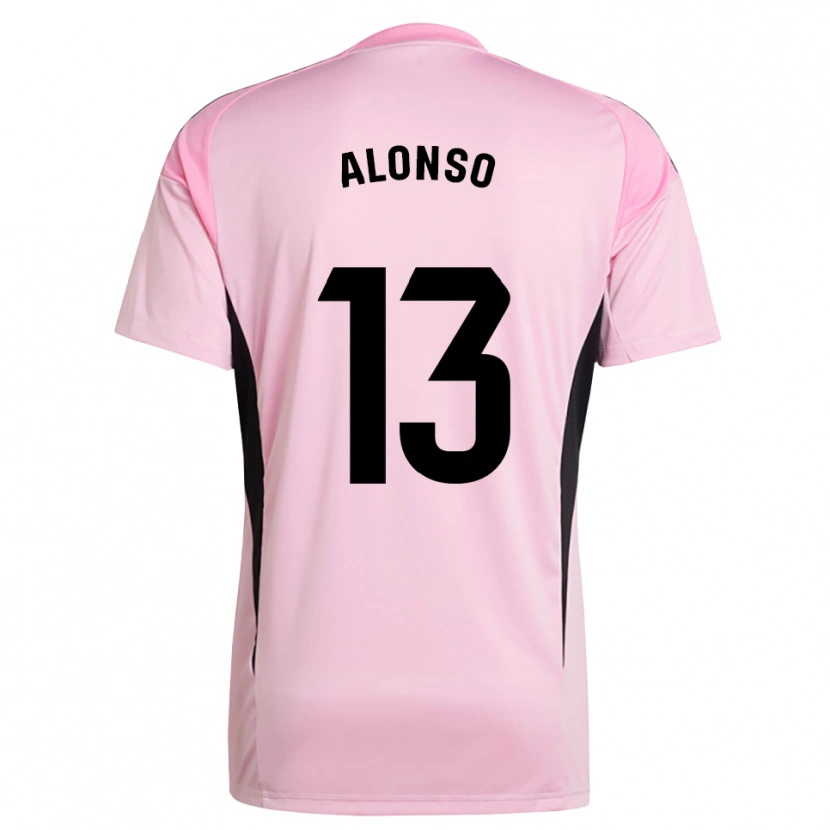 Danxen Mujer Camiseta Maikel Alonso #13 Rosa Negro Portero Equipación 2025/26 La Camisa México
