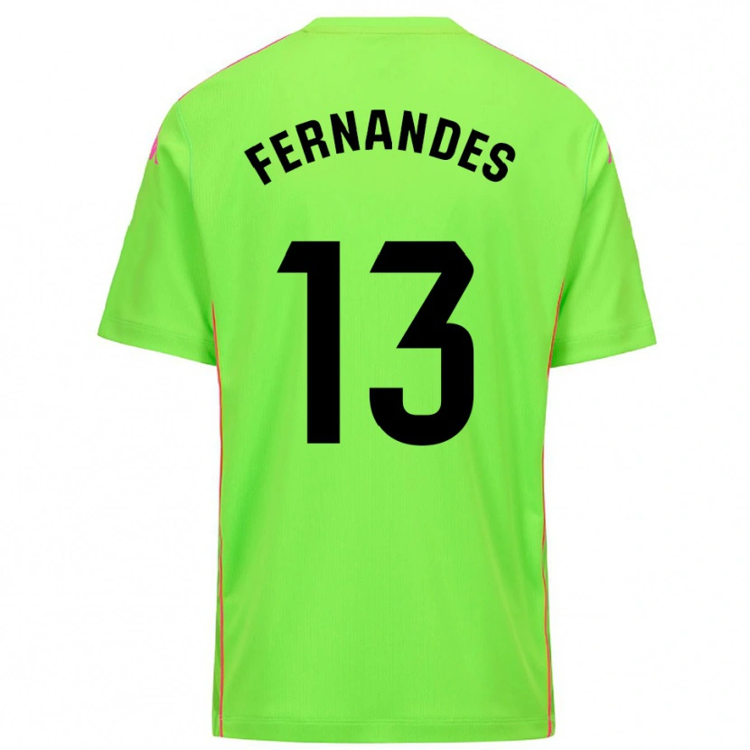 Danxen Mujer Camiseta Guilherme Fernandes #13 Lirme Rosa Profundo Portero Equipación 2025/26 La Camisa México