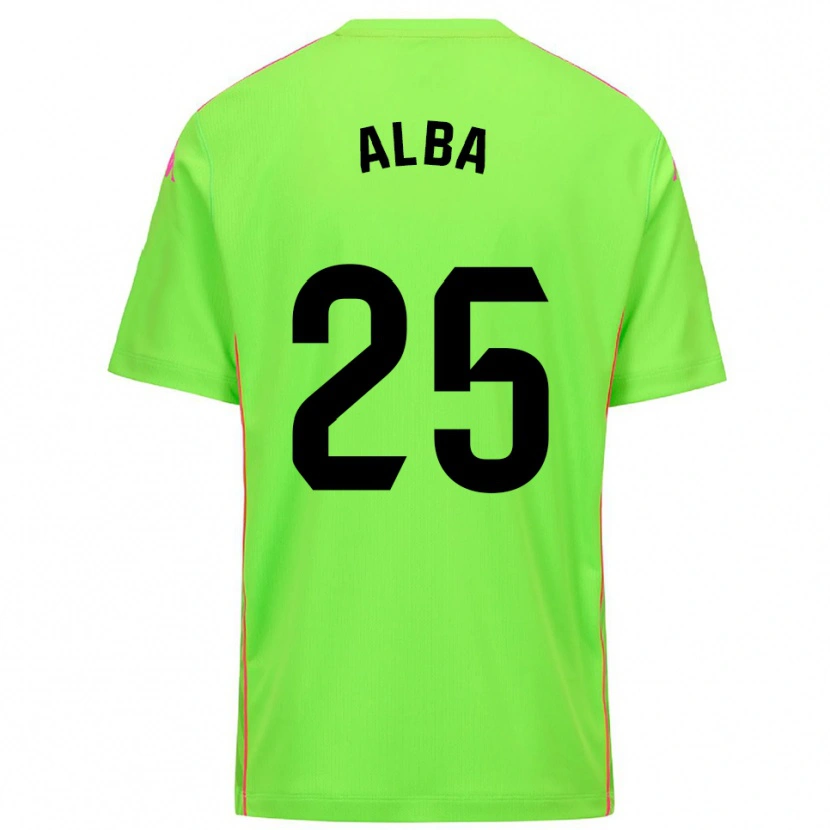 Danxen Mujer Camiseta Alba Acebes Rodríguez #25 Lirme Rosa Profundo Portero Equipación 2025/26 La Camisa México