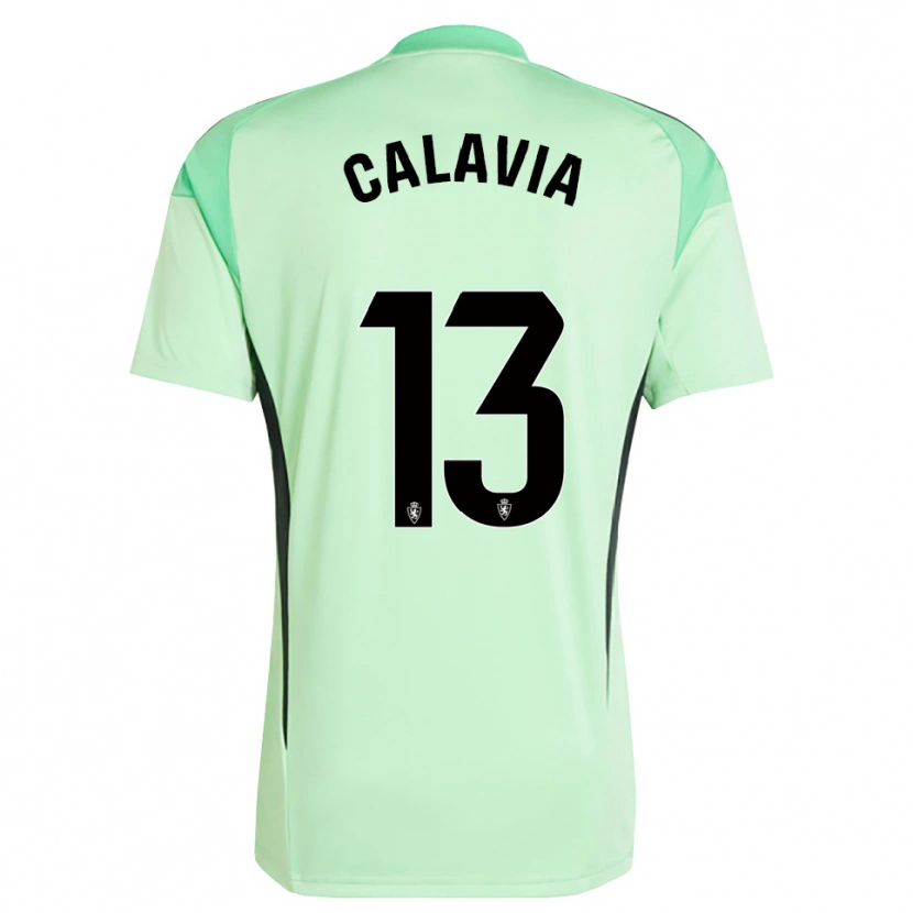 Danxen Mujer Camiseta Carlos Calavia #13 Verde Primavera Medio Portero Equipación 2025/26 La Camisa México