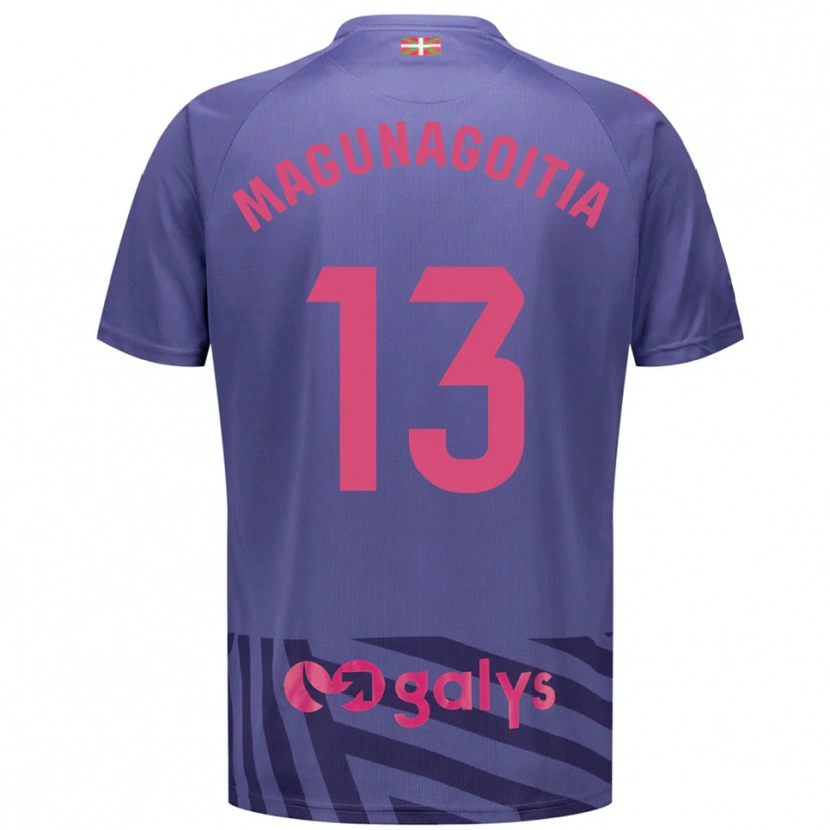 Danxen Mujer Camiseta Jonmi Magunagoitia #13 Morado Gris Azul Portero Equipación 2025/26 La Camisa México