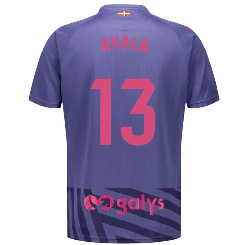 Danxen Mujer Camiseta Unai Ayala #13 Morado Gris Azul Portero Equipación 2025/26 La Camisa México
