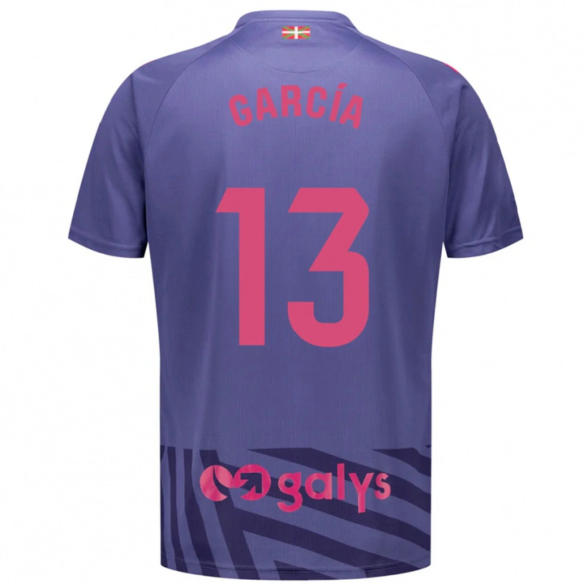 Danxen Mujer Camiseta Jon García #13 Morado Gris Azul Portero Equipación 2025/26 La Camisa México