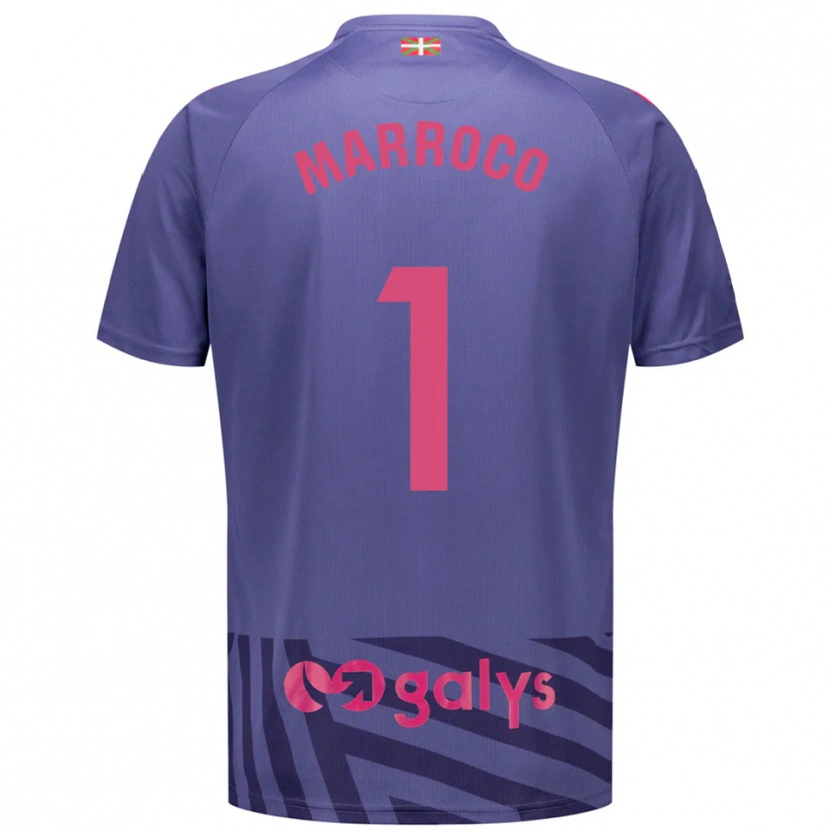 Danxen Mujer Camiseta Marc Marroco #1 Morado Gris Azul Portero Equipación 2025/26 La Camisa México
