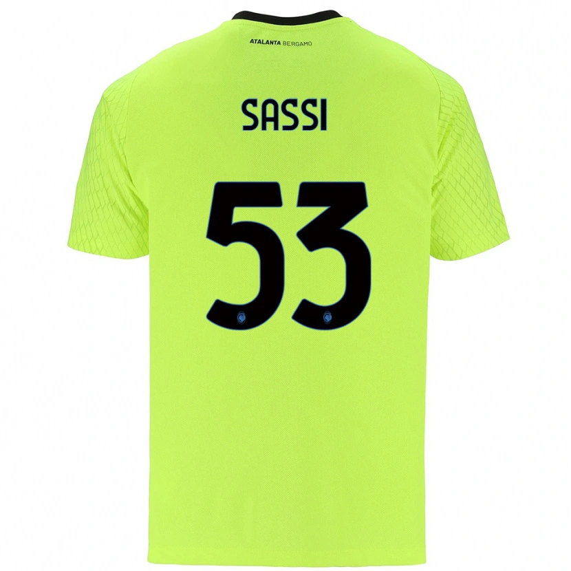 Danxen Mujer Camiseta Jacopo Sassi #53 Verde Amarillo Rojo Portero Equipación 2025/26 La Camisa México