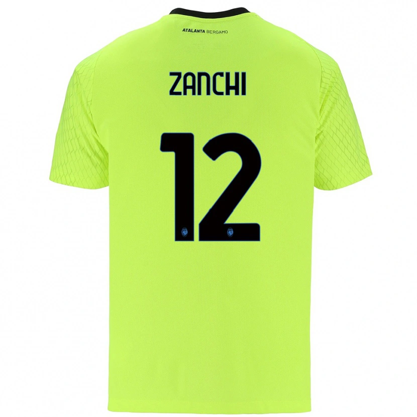 Danxen Mujer Camiseta Edoardo Zanchi #12 Verde Amarillo Rojo Portero Equipación 2025/26 La Camisa México