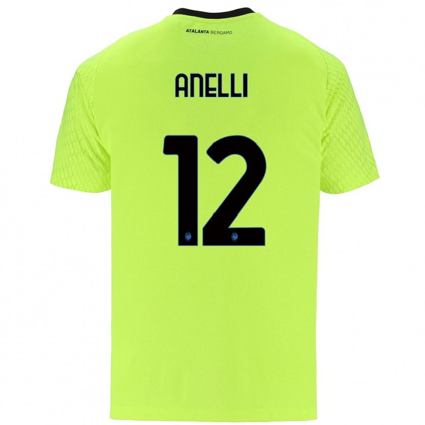Danxen Mujer Camiseta Alessandro Anelli #12 Verde Amarillo Rojo Portero Equipación 2025/26 La Camisa México