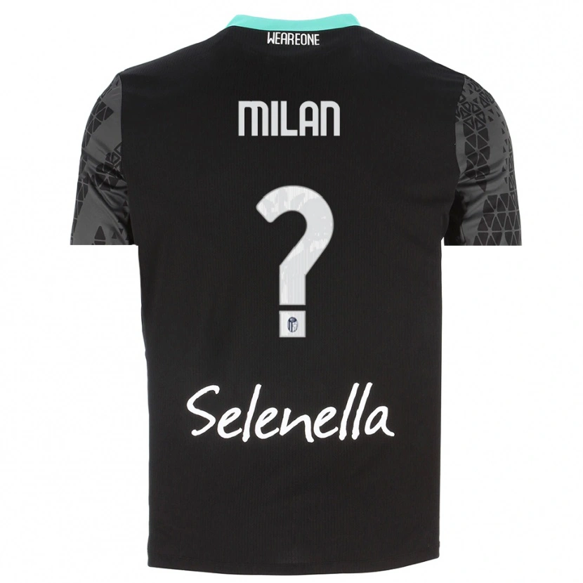 Danxen Mujer Camiseta Riccardo Milan #0 Gris Negro Blanco Portero Equipación 2025/26 La Camisa México