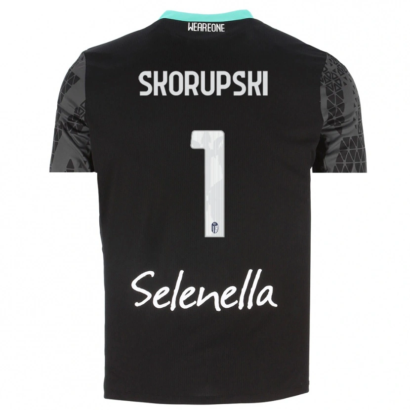 Danxen Mujer Camiseta Lukasz Skorupski #1 Gris Negro Blanco Portero Equipación 2025/26 La Camisa México