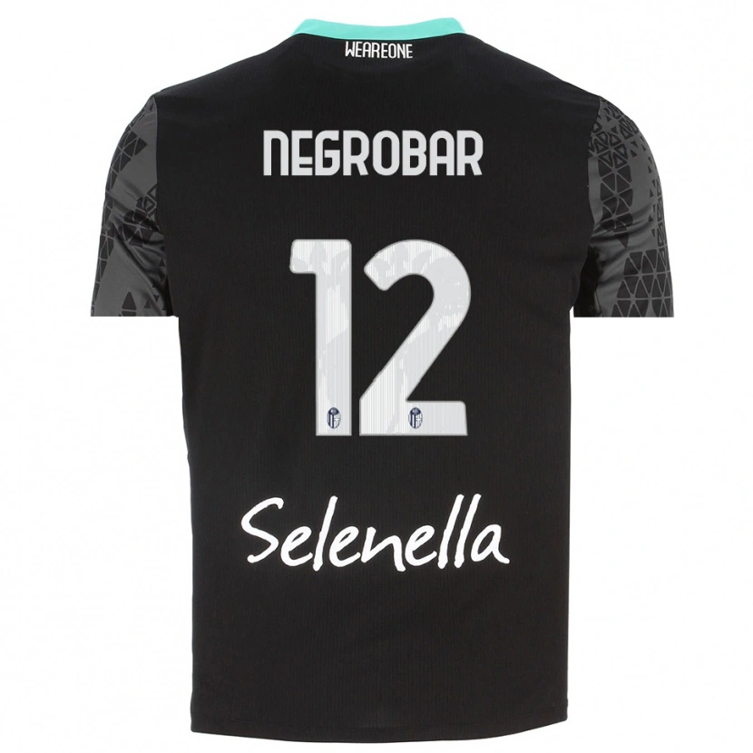 Danxen Mujer Camiseta Lucas Negrobar #12 Gris Negro Blanco Portero Equipación 2025/26 La Camisa México