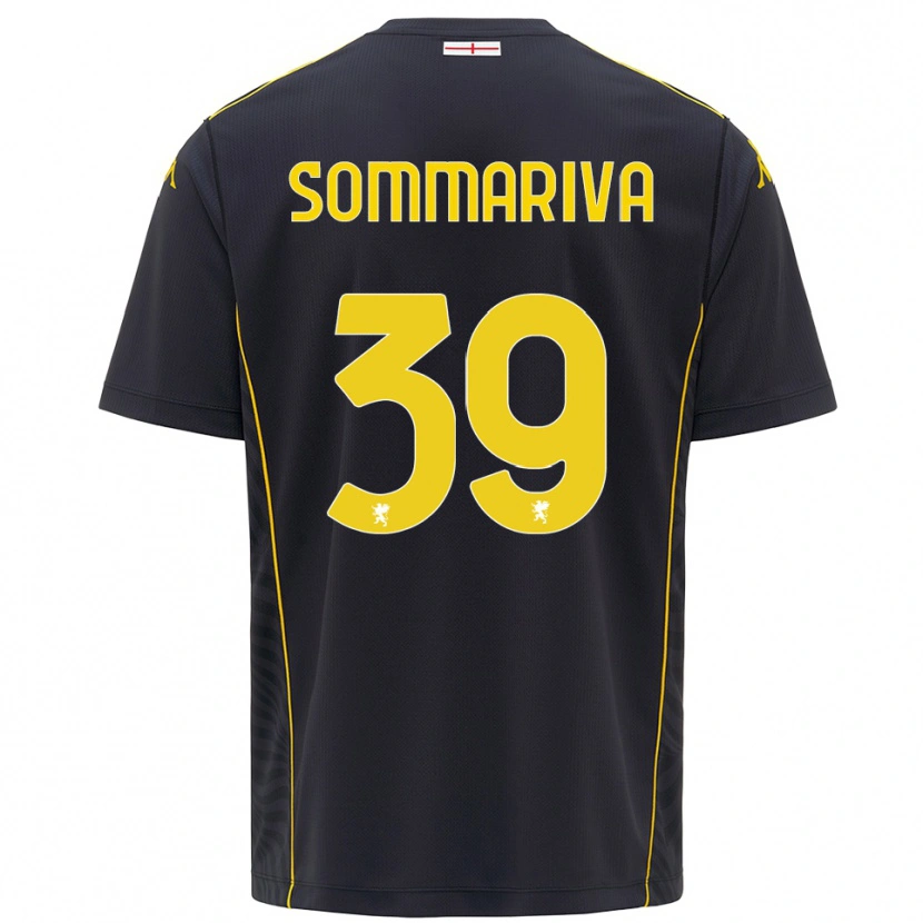 Danxen Mujer Camiseta Daniele Sommariva #39 Negro Amarillo Portero Equipación 2025/26 La Camisa México