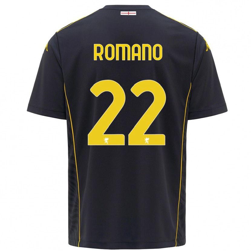 Danxen Mujer Camiseta Andrew Romano #22 Negro Amarillo Portero Equipación 2025/26 La Camisa México