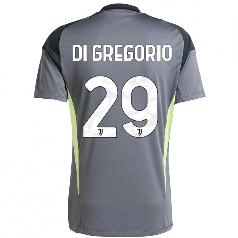 Danxen Mujer Camiseta Michele Di Gregorio #29 Gris Oscuro Blanco Portero Equipación 2025/26 La Camisa México