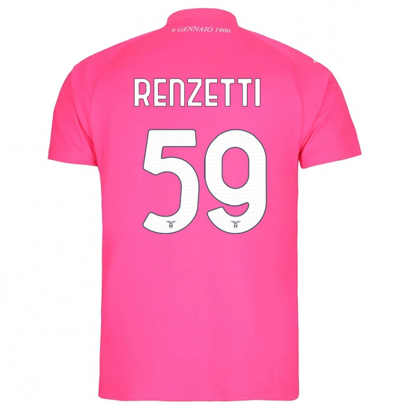 Danxen Mujer Camiseta Davide Renzetti #59 Rosa Profundo Portero Equipación 2025/26 La Camisa México