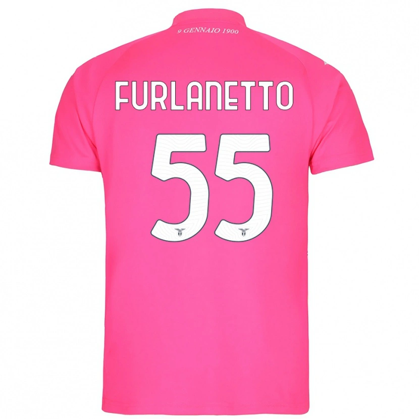 Danxen Mujer Camiseta Alessio Furlanetto #55 Rosa Profundo Portero Equipación 2025/26 La Camisa México