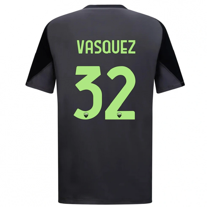 Danxen Mujer Camiseta Devis Vásquez #32 Negro Verde Claro Portero Equipación 2025/26 La Camisa México