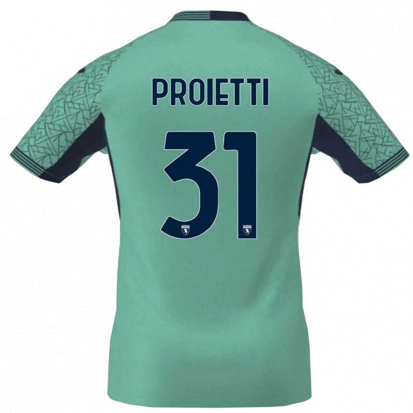 Danxen Mujer Camiseta Riccardo Proietti #31 Laguna Azul Portero Equipación 2025/26 La Camisa México