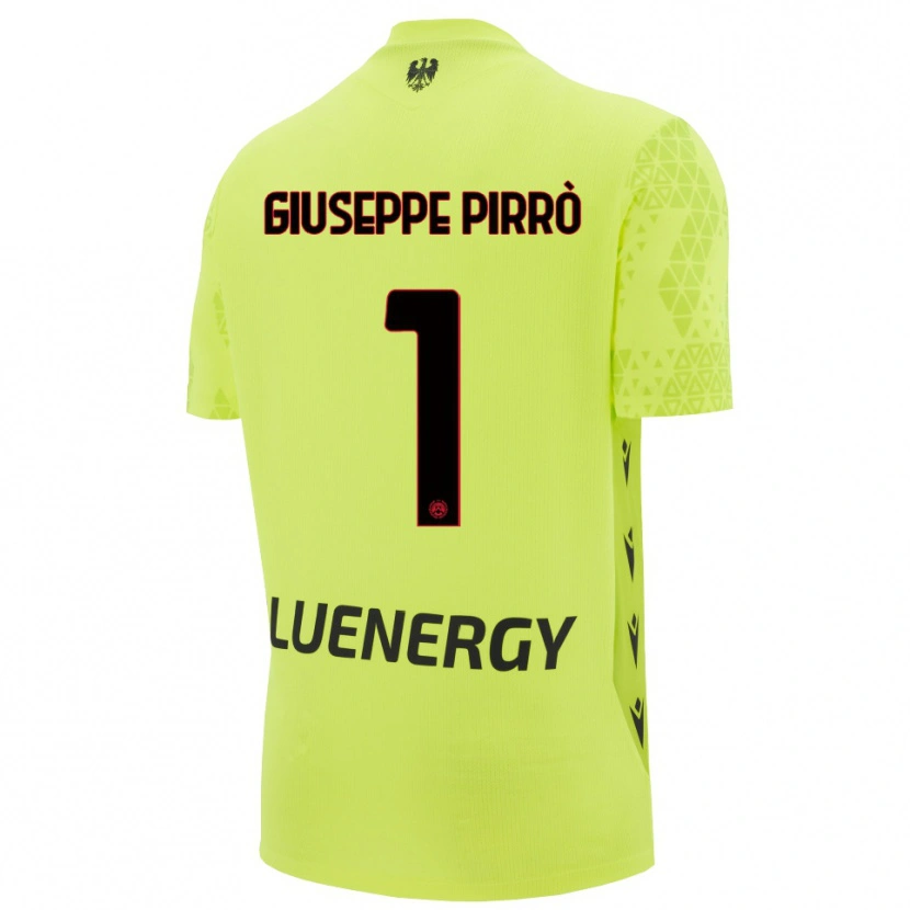 Danxen Mujer Camiseta Marco Giuseppe Pirrò #1 Verde Amarillo Negro Portero Equipación 2025/26 La Camisa México