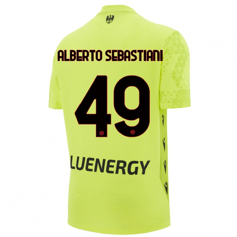 Danxen Mujer Camiseta José Alberto Sebastiani #49 Verde Amarillo Negro Portero Equipación 2025/26 La Camisa México