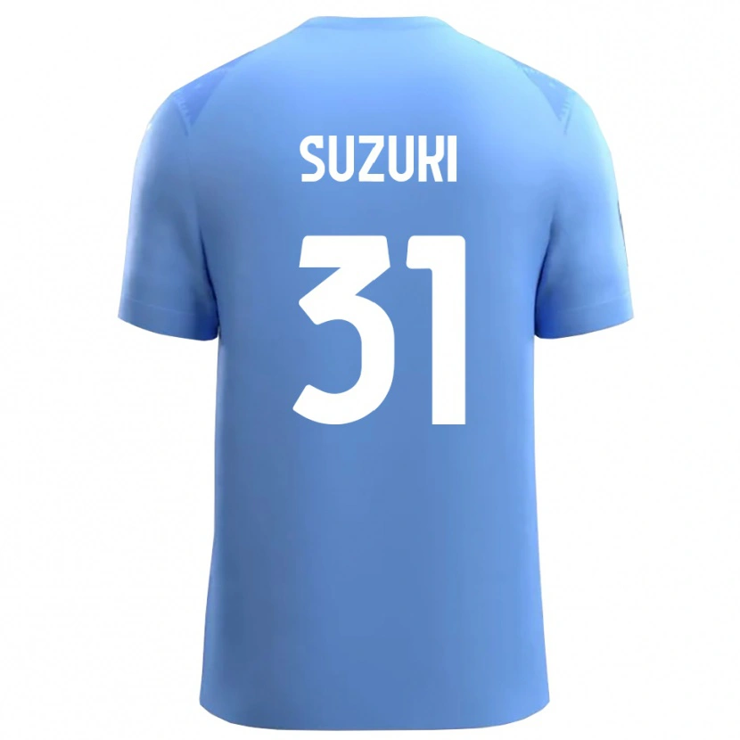Danxen Mujer Camiseta Zion Suzuki #31 Azul Cielo Blanco Portero Equipación 2025/26 La Camisa México