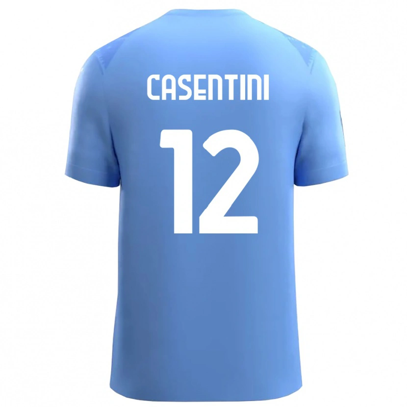 Danxen Mujer Camiseta Gabriele Casentini #12 Azul Cielo Blanco Portero Equipación 2025/26 La Camisa México