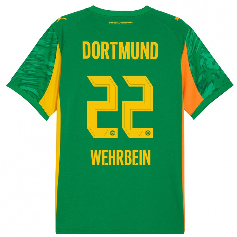 Danxen Mujer Camiseta Jan-Mattis Wehrbein #22 Verde Naranja Portero Equipación 2025/26 La Camisa México
