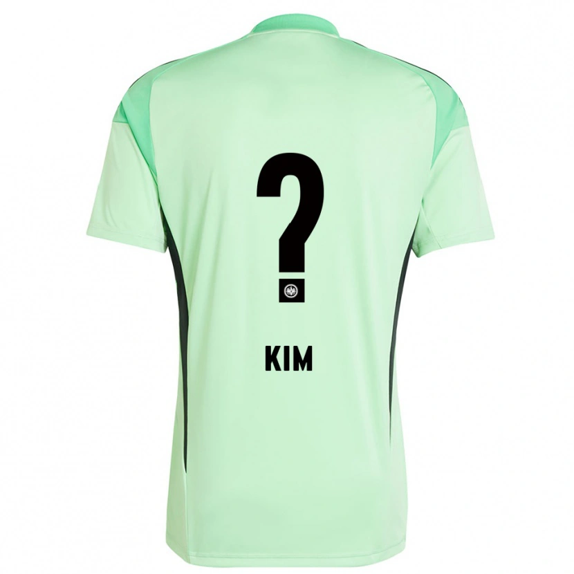 Danxen Mujer Camiseta Junhyung Kim #0 Verde Claro Negro Portero Equipación 2025/26 La Camisa México