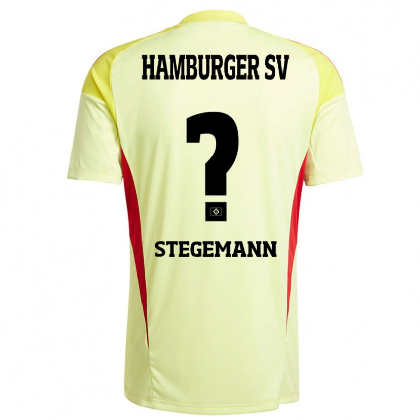 Danxen Mujer Camiseta Jean-Pierre Stegemann #0 Amarillo Negro Rojo Portero Equipación 2025/26 La Camisa México