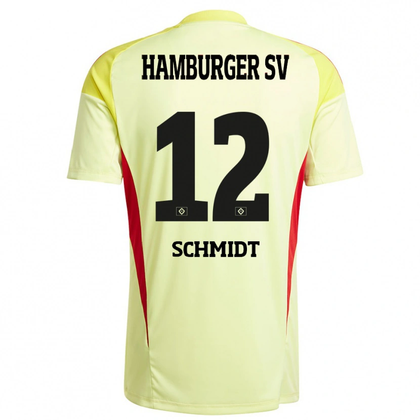 Danxen Mujer Camiseta Bennet Schmidt #12 Amarillo Negro Rojo Portero Equipación 2025/26 La Camisa México