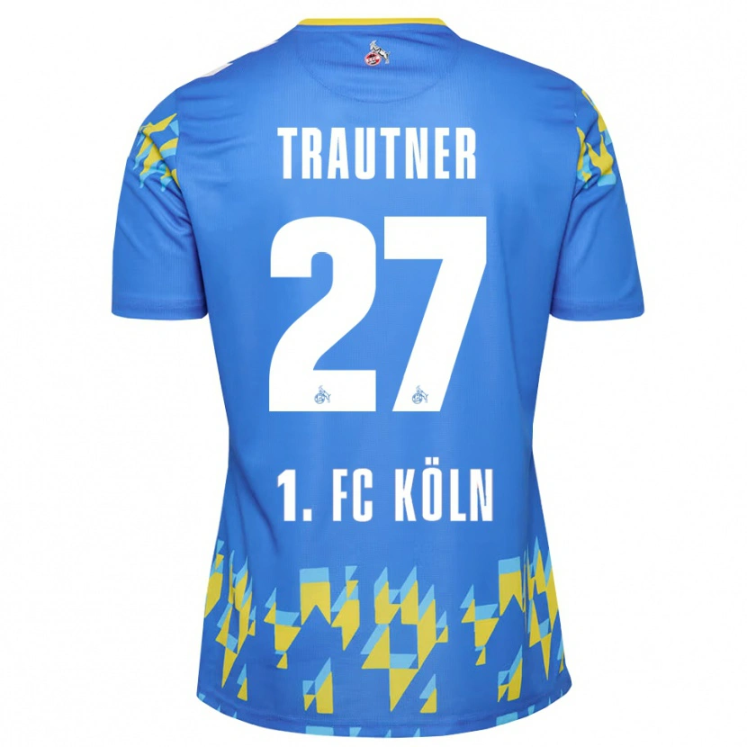 Danxen Mujer Camiseta Tobias Trautner #27 Azul Cornflower Portero Equipación 2025/26 La Camisa México