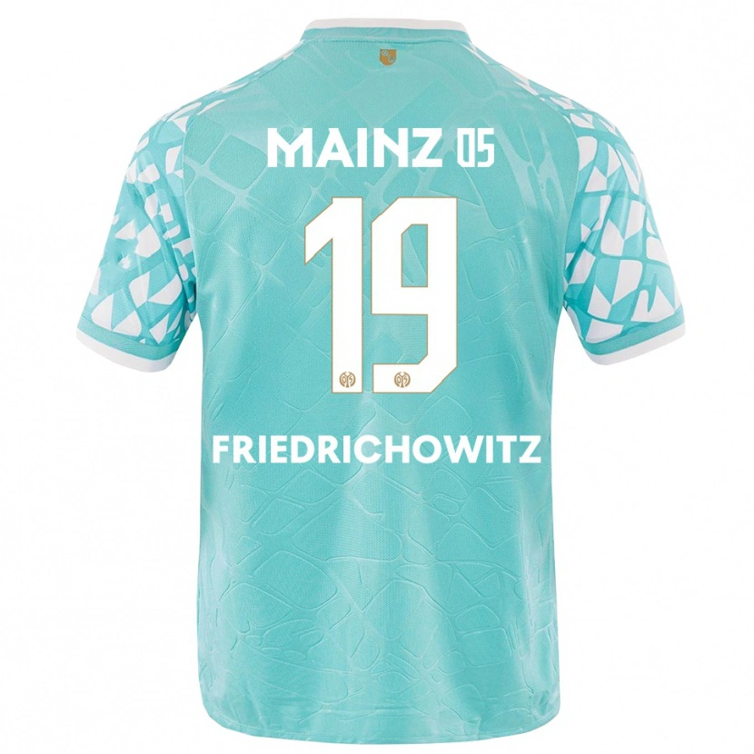 Danxen Mujer Camiseta Anna Friedrichowitz #19 Blanco Turquesa Portero Equipación 2025/26 La Camisa México