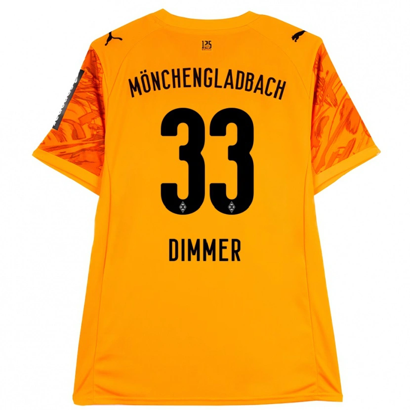 Danxen Mujer Camiseta Florian Dimmer #33 Naranja Amarillo Negro Portero Equipación 2025/26 La Camisa México