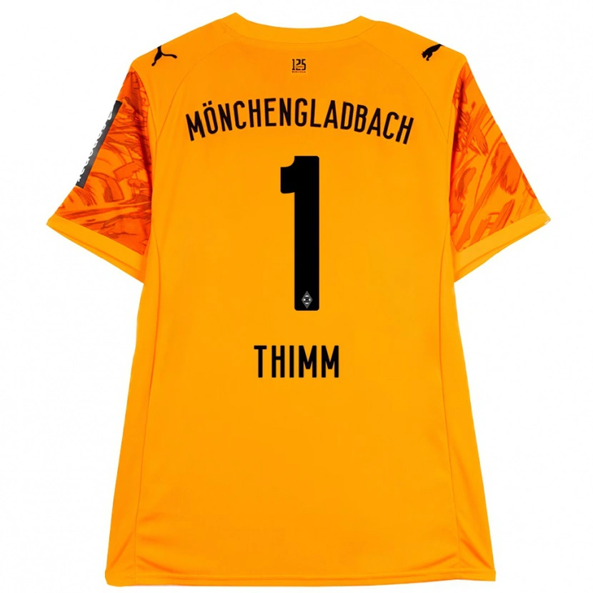 Danxen Mujer Camiseta Joshua Thimm #1 Naranja Amarillo Negro Portero Equipación 2025/26 La Camisa México