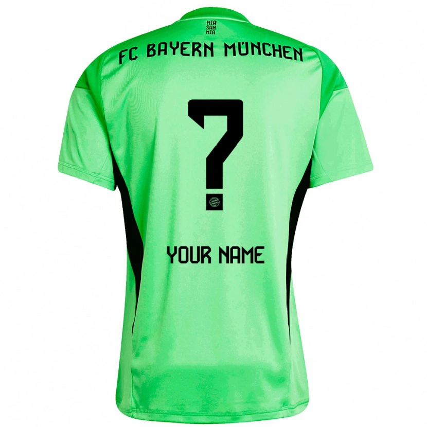 Danxen Mujer Camiseta Bayern Munich Verde Primavera Medio Portero Equipación 2025/26 La Camisa México