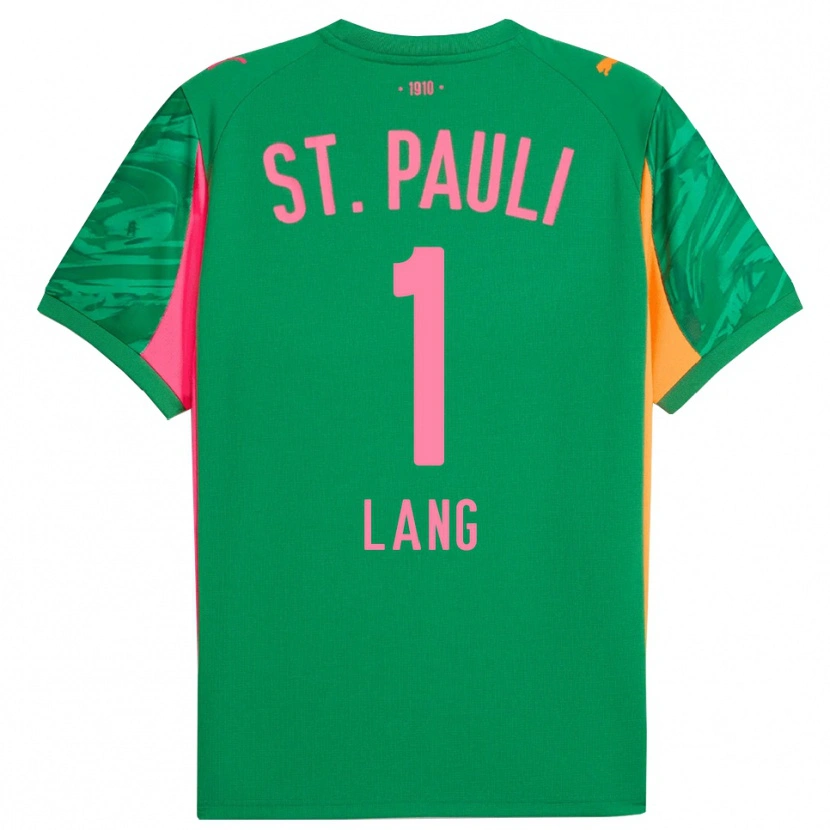 Danxen Mujer Camiseta Christoph Lang #1 Verde Naranja Rosa Portero Equipación 2025/26 La Camisa México