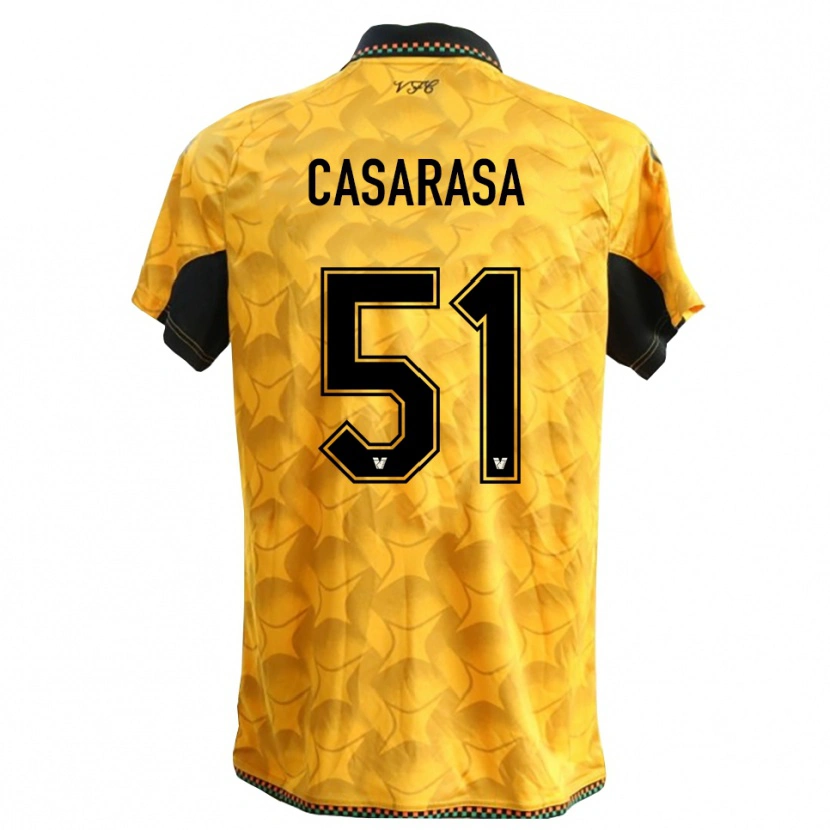 Danxen Mujer Camiseta Asia Casarasa #51 Amarillo Negro Portero Equipación 2025/26 La Camisa México