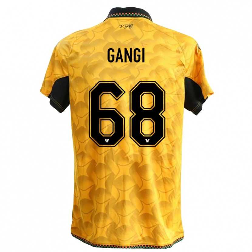 Danxen Mujer Camiseta Chiara Gangi #68 Amarillo Negro Portero Equipación 2025/26 La Camisa México