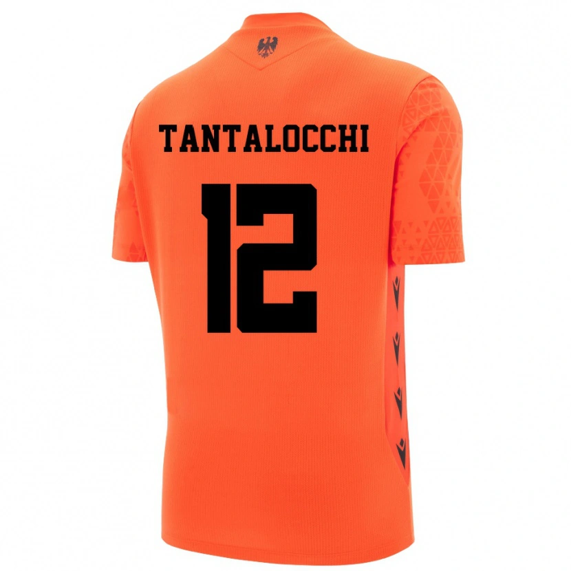 Danxen Mujer Camiseta Elia Tantalocchi #12 Naranja Oscuro Negro Portero Equipación 2025/26 La Camisa México