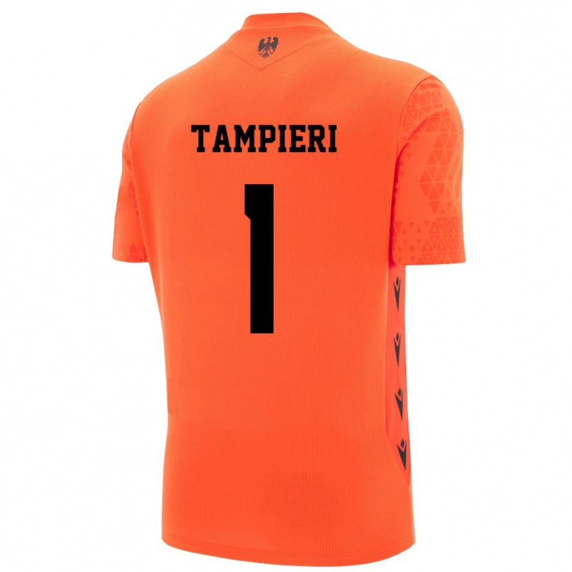 Danxen Mujer Camiseta Amanda Tampieri #1 Naranja Oscuro Negro Portero Equipación 2025/26 La Camisa México