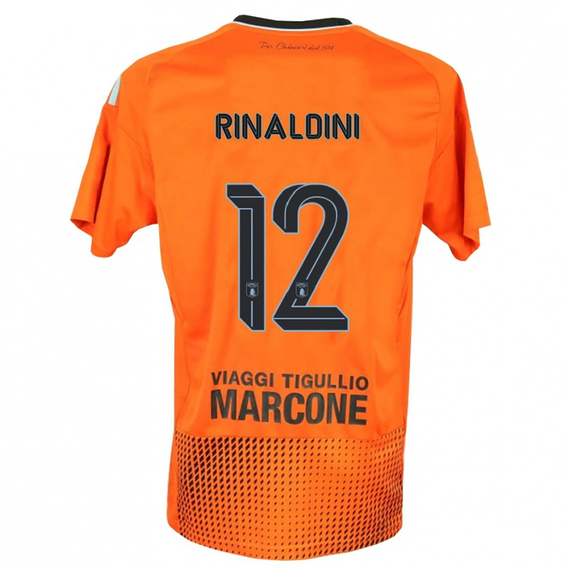 Danxen Mujer Camiseta Ruben Rinaldini #12 Naranja Oscuro Azul Portero Equipación 2025/26 La Camisa México