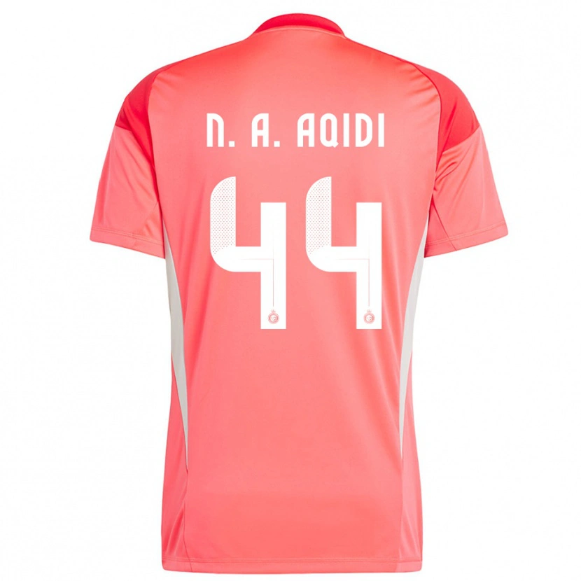 Danxen Mujer Camiseta Nawaf Al-Aqidi #44 Naranja Rojo Amarillo Portero Equipación 2025/26 La Camisa México