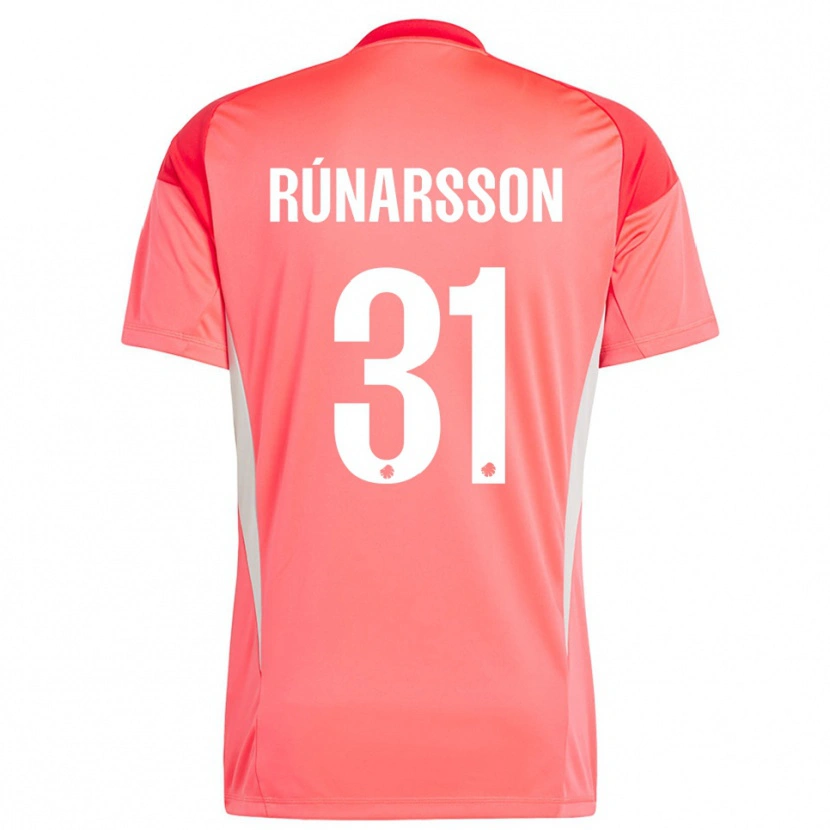 Danxen Mujer Camiseta Rúnar Alex Rúnarsson #31 Rojo Blanco Portero Equipación 2025/26 La Camisa México