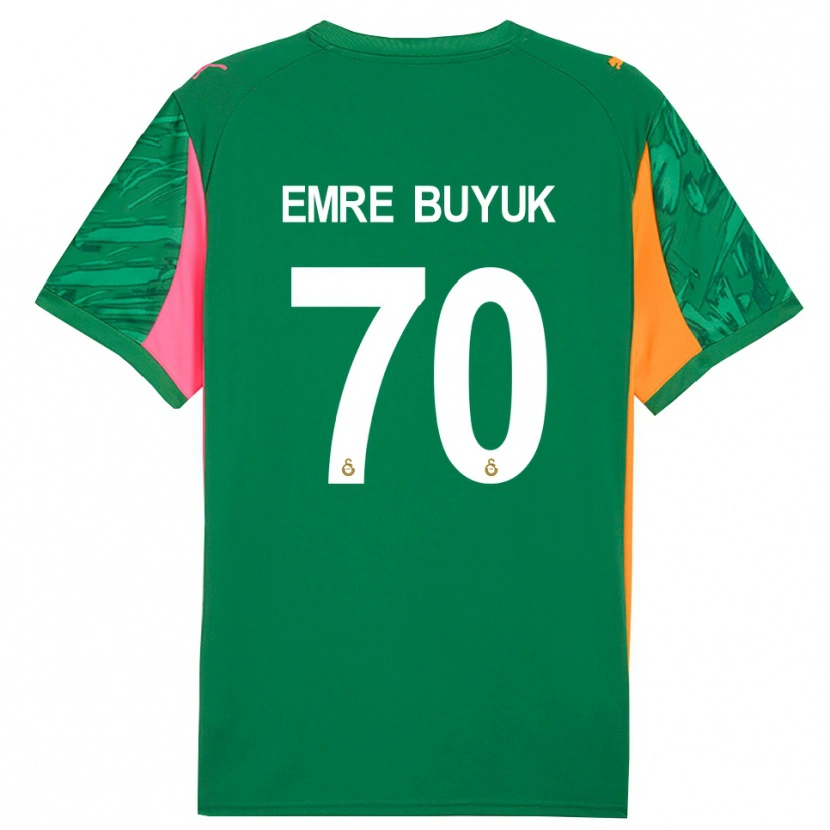 Danxen Mujer Camiseta Enes Emre Büyük #70 Verde Naranja Rosa Portero Equipación 2025/26 La Camisa México