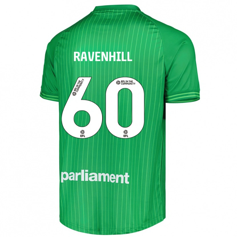 Danxen Mujer Camiseta Rogan Ravenhill #60 Verde Lima Portero Equipación 2025/26 La Camisa México